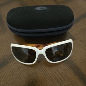 Costa Womens Isabela White and Shell Sunglasses.